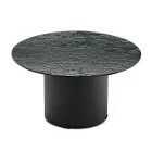 طاولة قهوة بقاعدة معدنية وسطح من المرآة أو الزجاج بقطر 60 سم - فلامينيا Viadurini