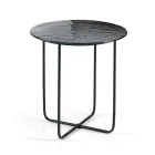 طاولة قهوة بمرآة وسطح سيراميك بتأثير الرخام، صنع في إيطاليا - جوستا Viadurini