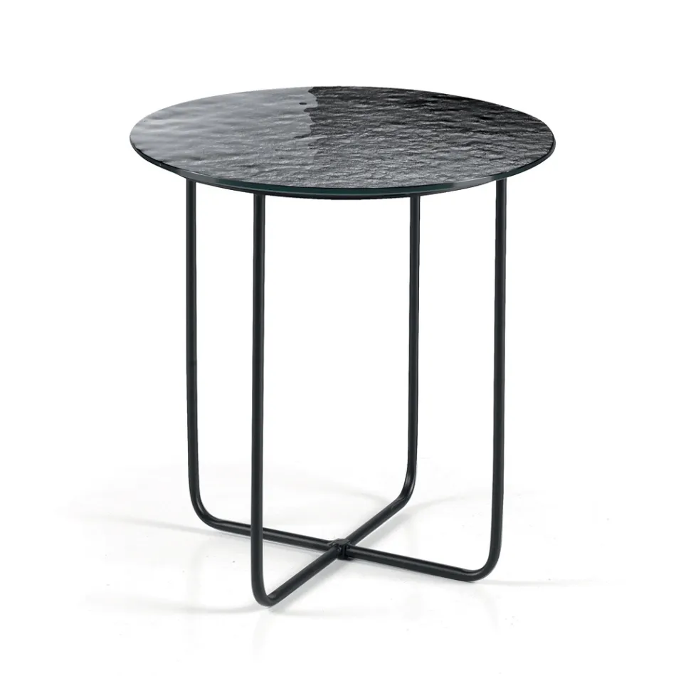 طاولة قهوة بمرآة وسطح سيراميك بتأثير الرخام، صنع في إيطاليا - جوستا Viadurini