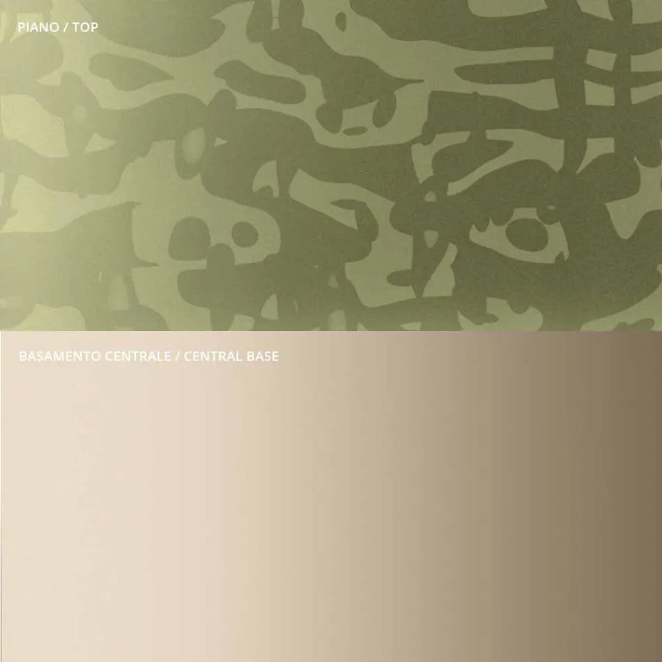 طاولة قهوة ذات سطح مربع من الزجاج أو المعدن، صنعت في إيطاليا - أنكين Viadurini