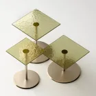 طاولة قهوة ذات سطح مربع من الزجاج أو المعدن، صنعت في إيطاليا - أنكين Viadurini