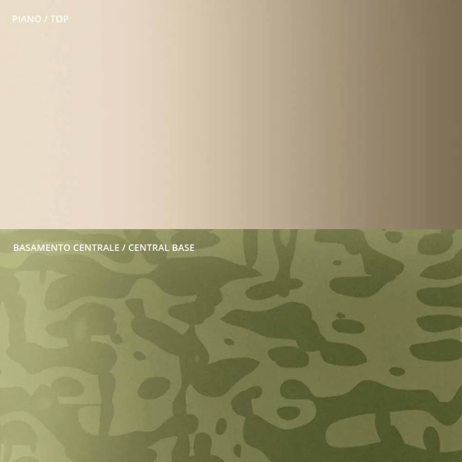 طاولة قهوة بسطح دائري من الزجاج أو المعدن، صنع في إيطاليا - أنكين Viadurini