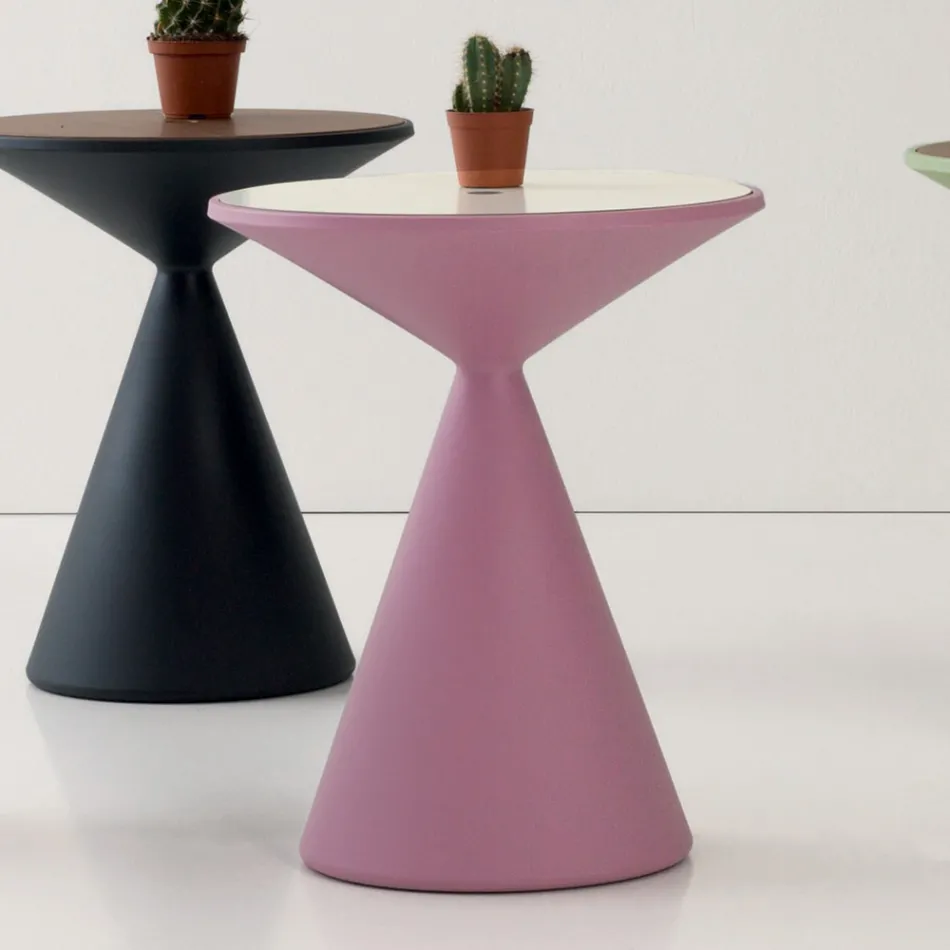 حاوية طاولة قهوة لغرفة المعيشة مصنوعة من البولي إيثيلين في إيطاليا - أكوتو Viadurini