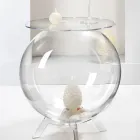 طاولة حاوية متعددة الأغراض من زجاج شبكي شفاف، صنع في إيطاليا - سكار Viadurini