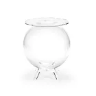 طاولة حاوية متعددة الأغراض من زجاج شبكي شفاف، صنع في إيطاليا - سكار Viadurini