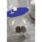 طاولة قهوة دائرية / حاوية من بيفي بلو، تصميم عصري، صنع في إيطاليا Viadurini