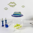 طاولة قهوة / حاوية Biffy Blue، تصميم عصري مصنوع في إيطاليا Viadurini