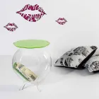 طاولة قهوة دائرية / حاوية خضراء من بيفي، تصميم عصري، صنع في إيطاليا Viadurini