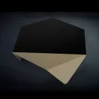 طاولة قهوة بتصميم معدني ثنائي اللون، قهوة مقطوعة بالليزر، كشكشة Viadurini