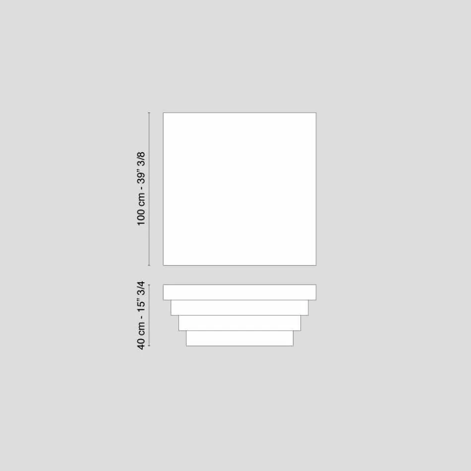 تصميم طاولة قهوة، صورة ظلية قهوة، ألياف خشبية كادو Viadurini