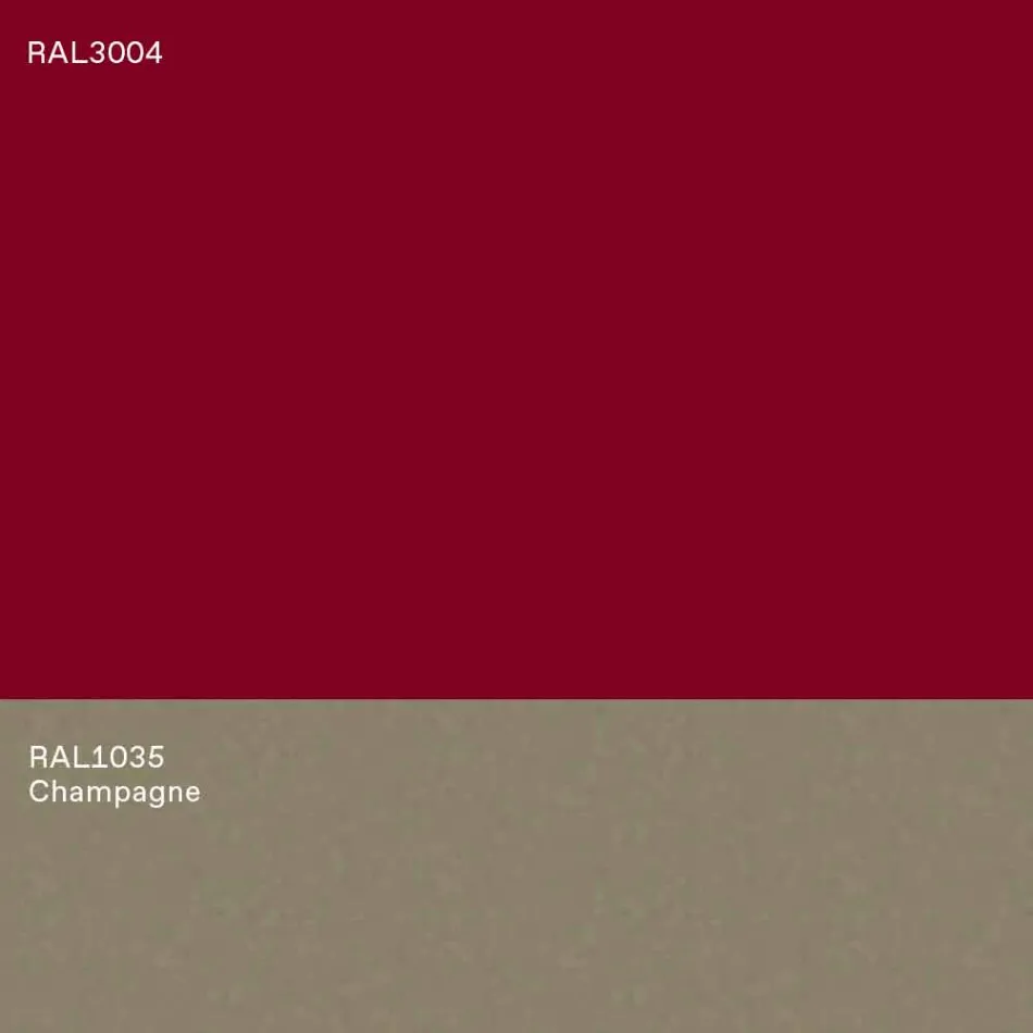 طاولة قهوة حديثة منخفضة التصميم باللون الأزرق أو العنابي مع حلقة - لوك Viadurini