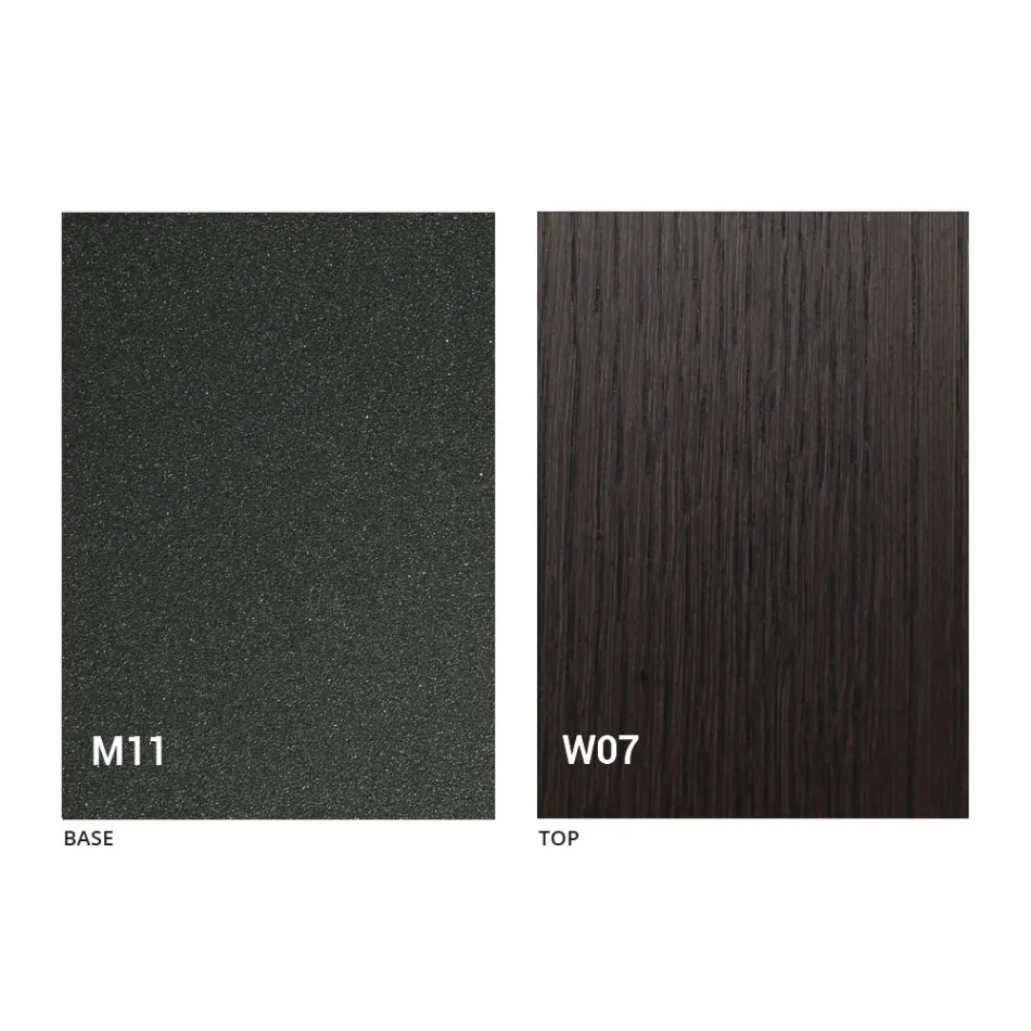 طاولة قهوة عصرية قابلة للتحويل مصنوعة من الخشب والمعدن في إيطاليا - فابيو Viadurini