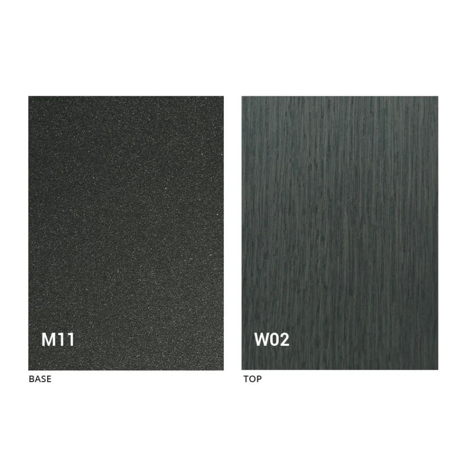 طاولة قهوة عصرية قابلة للتحويل مصنوعة من الخشب والمعدن في إيطاليا - فابيو Viadurini