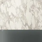 طاولة قهوة دائرية بسطح سيراميك وأرجل من الزجاج المدخن - عشوائي Viadurini