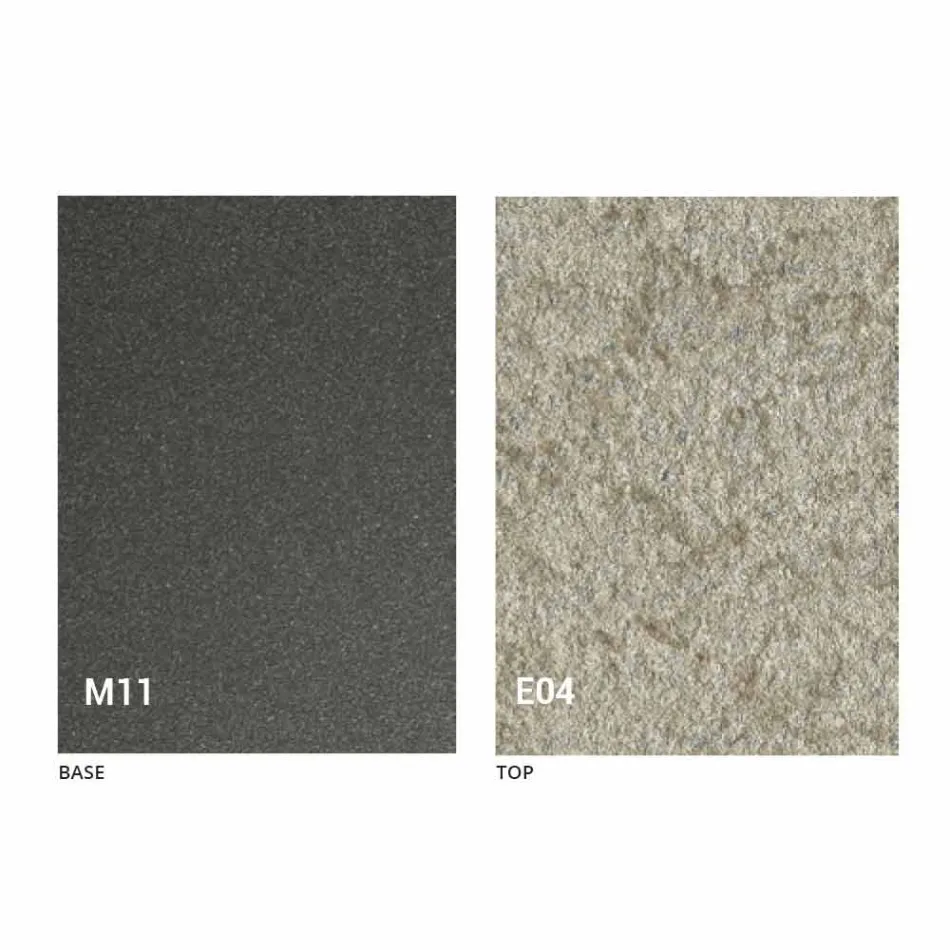 طاولة قهوة قابلة للتحويل مع سطح بتأثير الملاط، صنعت في إيطاليا - رومانسية Viadurini