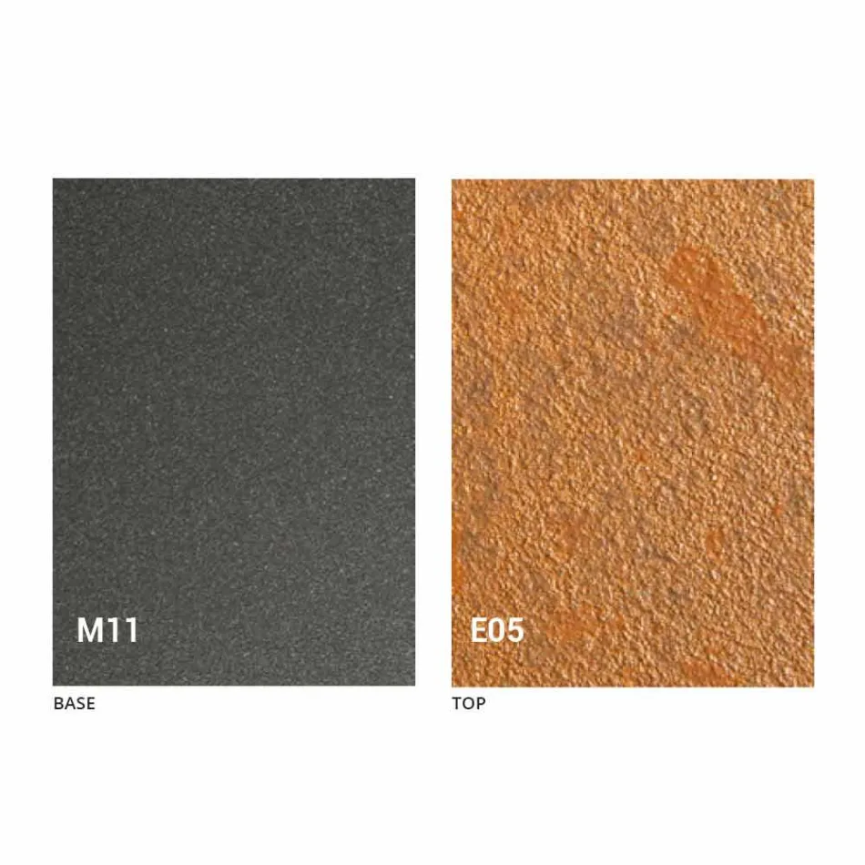 طاولة قهوة قابلة للتحويل مع سطح بتأثير الملاط، صنعت في إيطاليا - رومانسية Viadurini