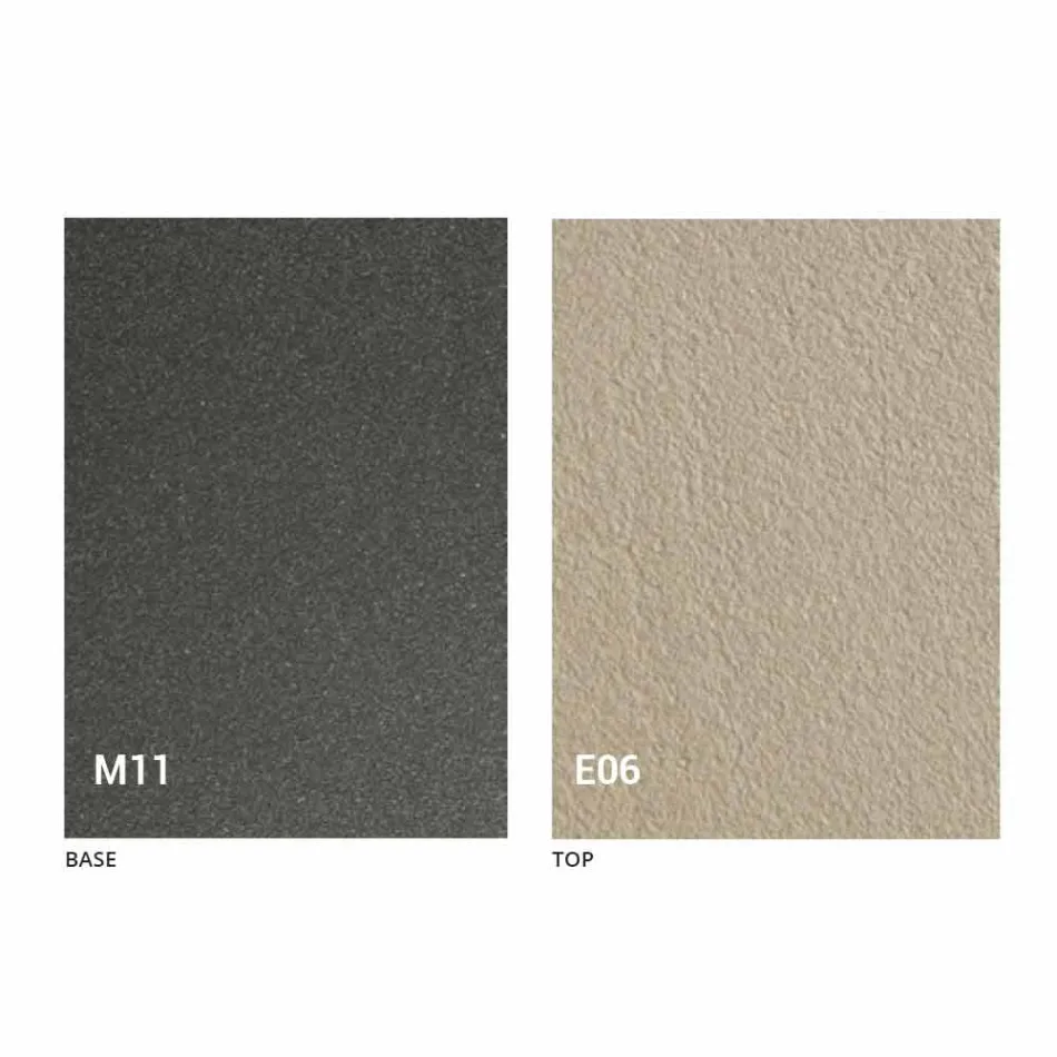 طاولة قهوة قابلة للتحويل مع سطح بتأثير الملاط، صنعت في إيطاليا - رومانسية Viadurini