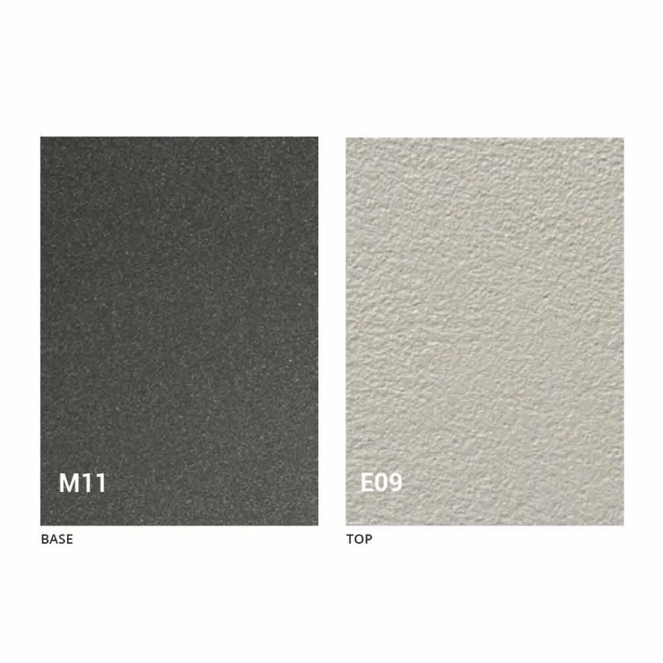 طاولة قهوة قابلة للتحويل مع سطح بتأثير الملاط، صنعت في إيطاليا - رومانسية Viadurini