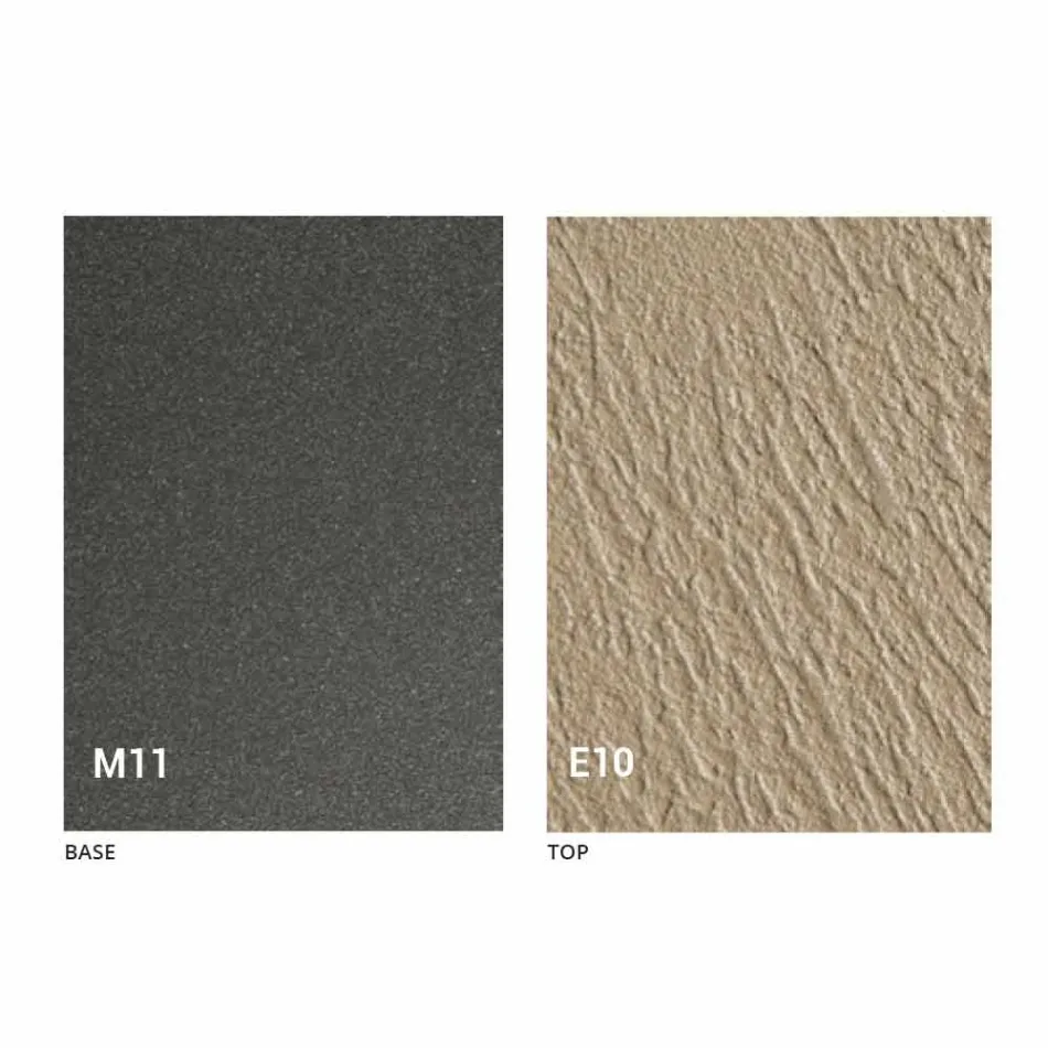 طاولة قهوة قابلة للتحويل مع سطح بتأثير الملاط، صنعت في إيطاليا - رومانسية Viadurini