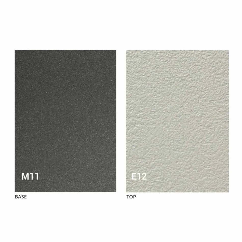 طاولة قهوة قابلة للتحويل مع سطح بتأثير الملاط، صنعت في إيطاليا - رومانسية Viadurini