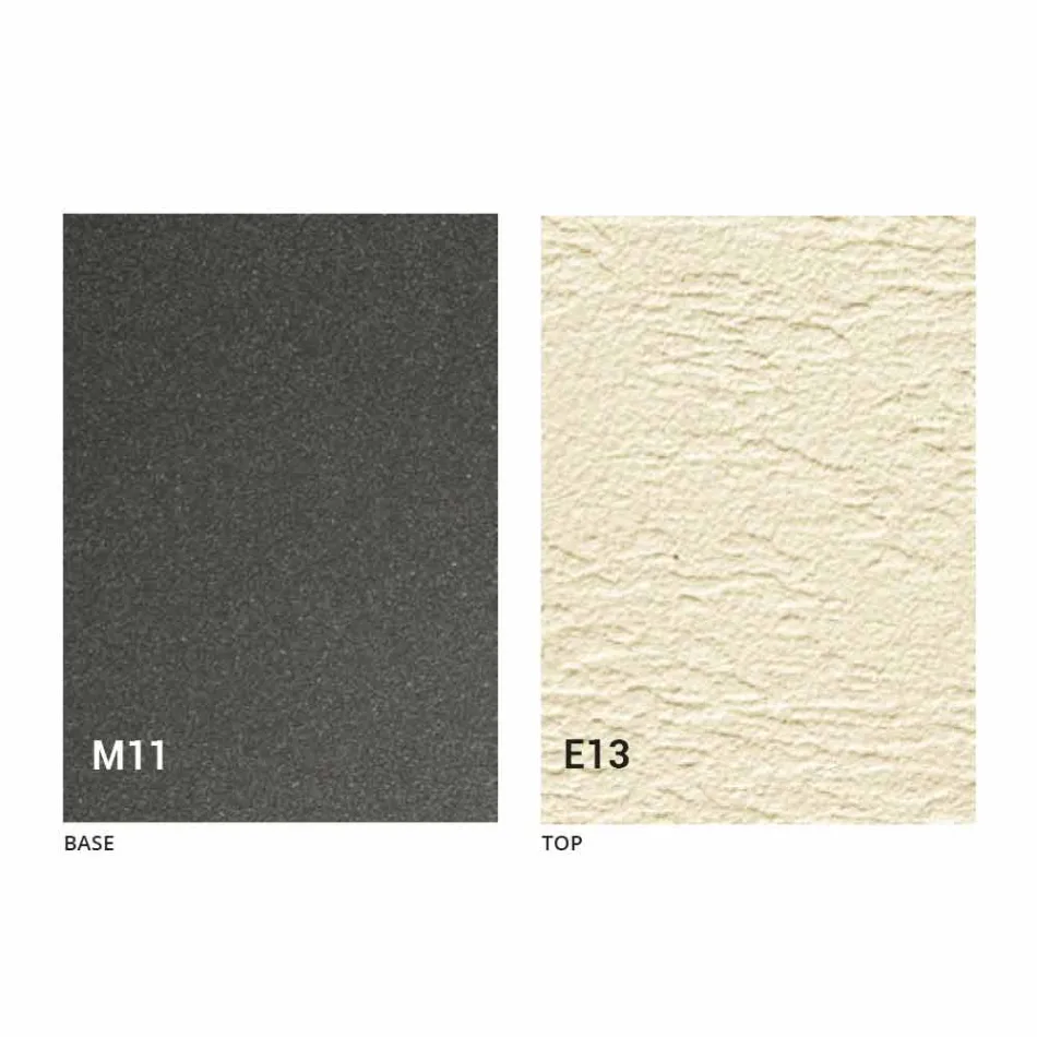 طاولة قهوة قابلة للتحويل مع سطح بتأثير الملاط، صنعت في إيطاليا - رومانسية Viadurini