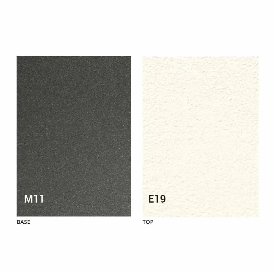 طاولة قهوة قابلة للتحويل مع سطح بتأثير الملاط، صنعت في إيطاليا - رومانسية Viadurini