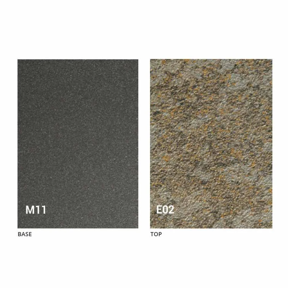 طاولة قهوة قابلة للتحويل مع سطح بتأثير الملاط، صنعت في إيطاليا - رومانسية Viadurini