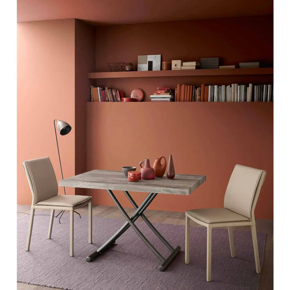 طاولة قهوة قابلة للتحويل إلى طاولة مطبخ بتصميم إيطالي الصنع - جينيو Viadurini