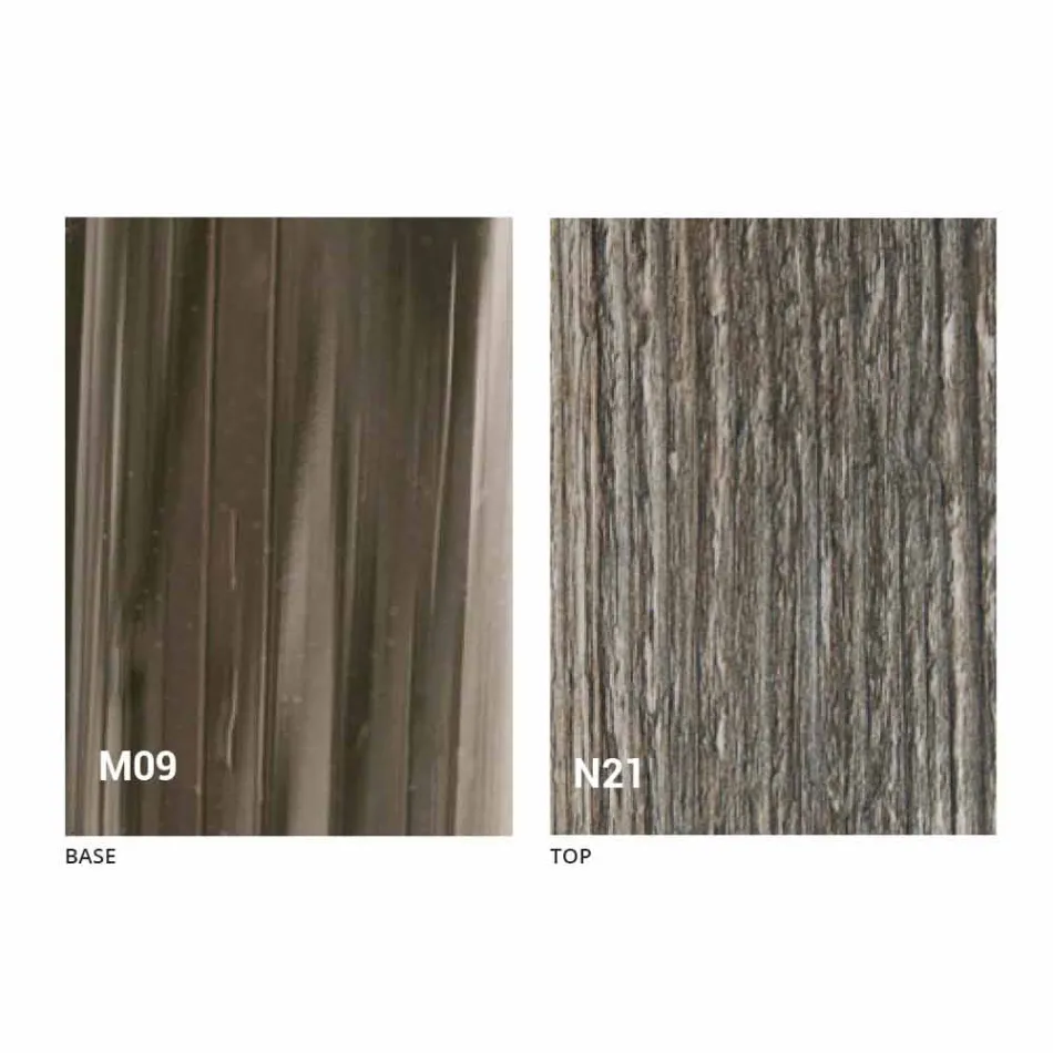 طاولة قهوة حديثة قابلة للتحويل مصنوعة من الخشب والمعدن في إيطاليا - غابري Viadurini