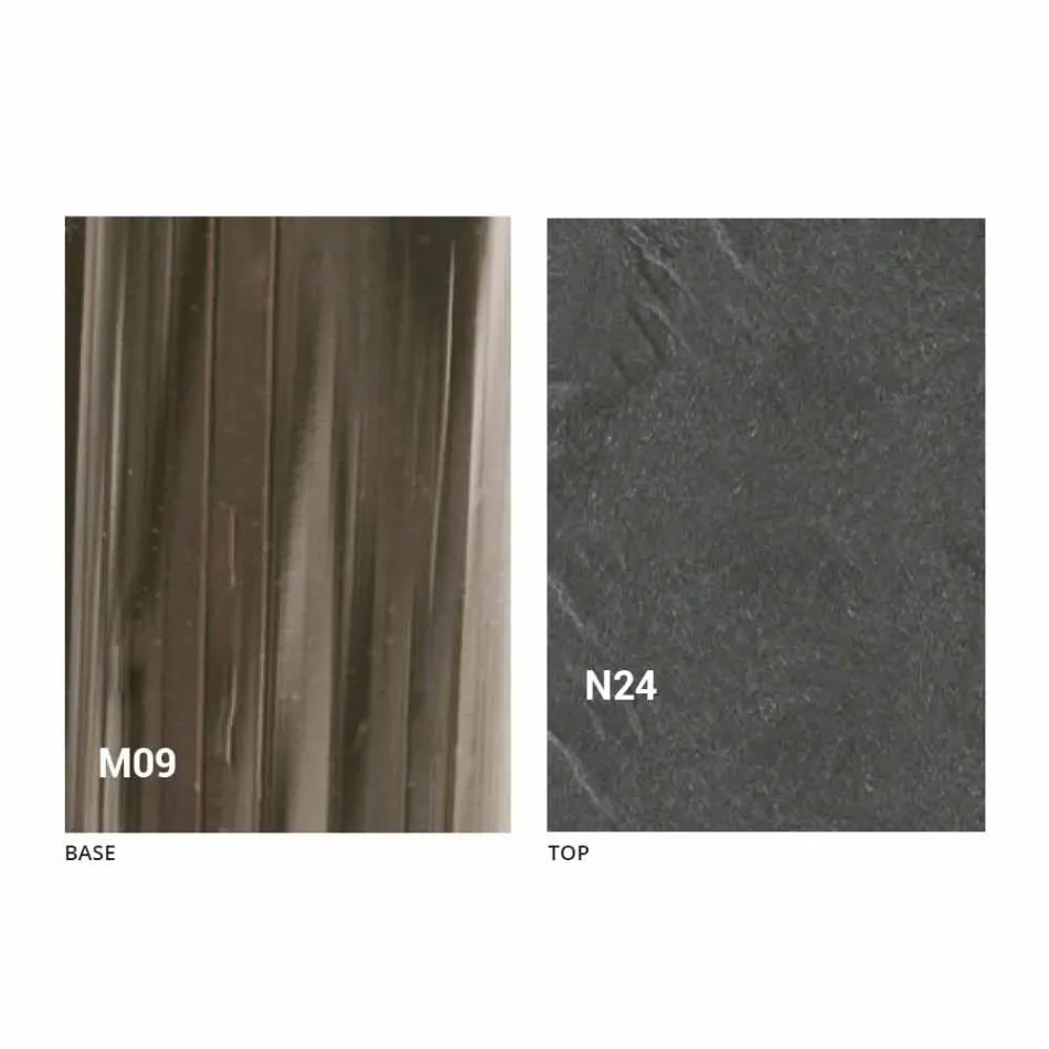 طاولة قهوة حديثة قابلة للتحويل مصنوعة من الخشب والمعدن في إيطاليا - غابري Viadurini