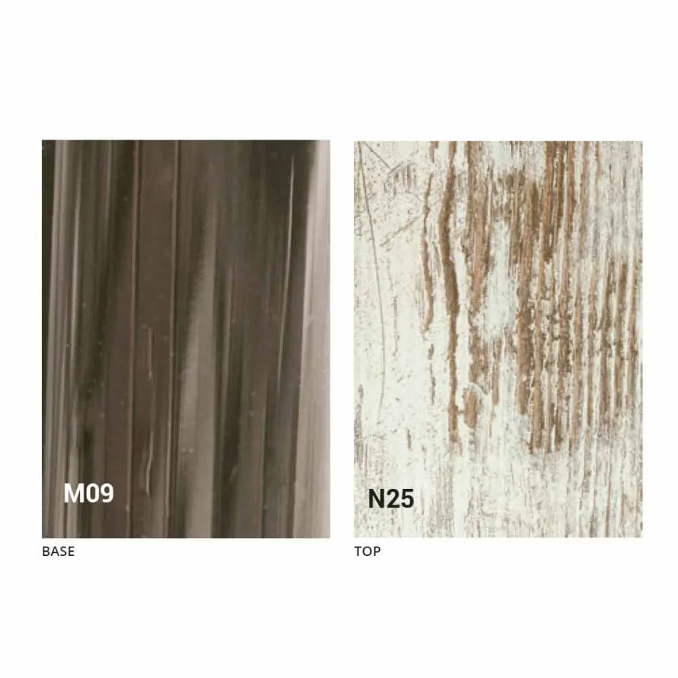 طاولة قهوة حديثة قابلة للتحويل مصنوعة من الخشب والمعدن في إيطاليا - غابري Viadurini