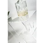 طاولة أريكة من زجاج شبكي شفاف للاستخدام الداخلي أو الخارجي - بلاتانو Viadurini