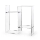 طاولة أريكة من زجاج شبكي شفاف أو دخاني، صنع في إيطاليا - جاني Viadurini