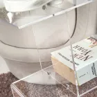 طاولة أريكة من زجاج شبكي شفاف أو دخاني، صنع في إيطاليا - جاني Viadurini