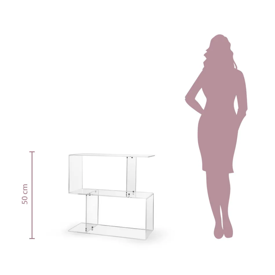 طاولة أريكة من زجاج شبكي شفاف أو دخاني، صنع في إيطاليا - جاني Viadurini