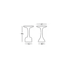 طاولة قهوة خارجية مصنوعة من البولي إيثيلين الملون 96 سم، صنع في إيطاليا - أوليفيتو Viadurini