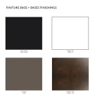 طاولة قهوة خارجية مصنوعة من البولي إيثيلين الملون 96 سم، صنع في إيطاليا - أوليفيتو Viadurini