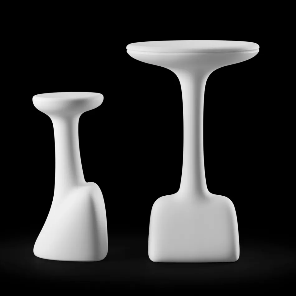 طاولة قهوة خارجية مصنوعة من البولي إيثيلين الملون 96 سم، صنع في إيطاليا - أوليفيتو Viadurini