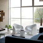 طاولة قهوة خارجية مصنوعة من البولي إيثيلين الملون في إيطاليا - إيغورينا Viadurini