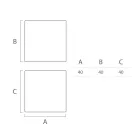 طاولة قهوة خارجية مشرقة مصنوعة من البولي إيثيلين الأبيض في إيطاليا - Derti Viadurini