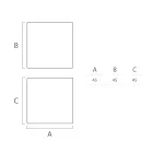 طاولة قهوة خارجية مشرقة مصنوعة من البولي إيثيلين الأبيض في إيطاليا - Derti Viadurini