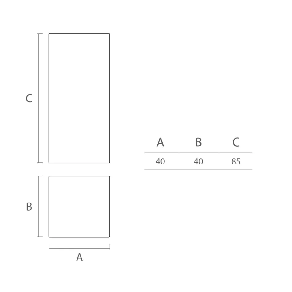 طاولة قهوة خارجية مشرقة مصنوعة من البولي إيثيلين الأبيض في إيطاليا - Derti Viadurini