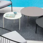 طاولة قهوة للحديقة مصنوعة من الفولاذ بأحجام مختلفة، صنعت في إيطاليا - سانسا Viadurini