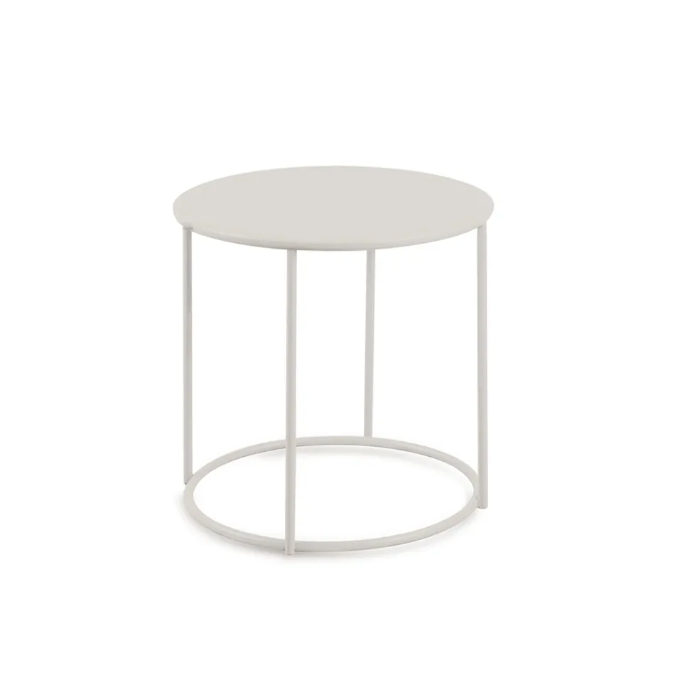 طاولة قهوة للحديقة من الفولاذ المجلفن بأحجام مختلفة، صنع في إيطاليا - بريين Viadurini