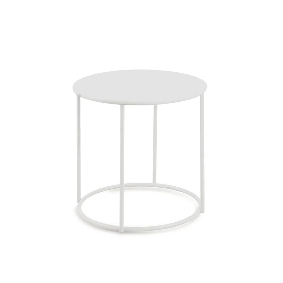 طاولة قهوة للحديقة من الفولاذ المجلفن بأحجام مختلفة، صنع في إيطاليا - بريين Viadurini