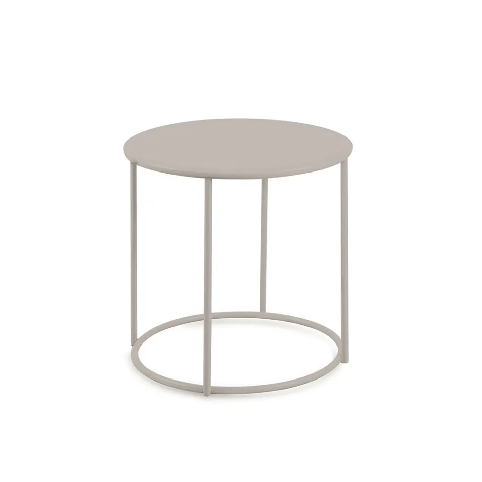 طاولة قهوة للحديقة من الفولاذ المجلفن بأحجام مختلفة، صنع في إيطاليا - بريين Viadurini