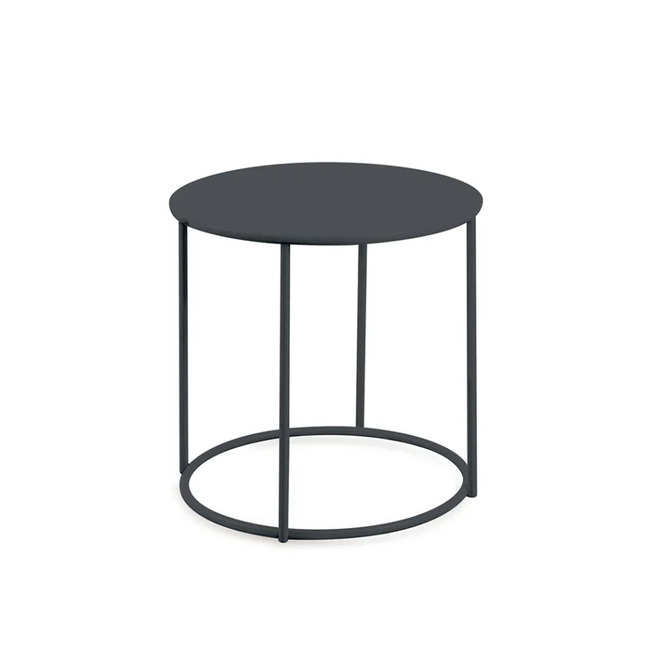 طاولة قهوة للحديقة من الفولاذ المجلفن بأحجام مختلفة، صنع في إيطاليا - بريين Viadurini