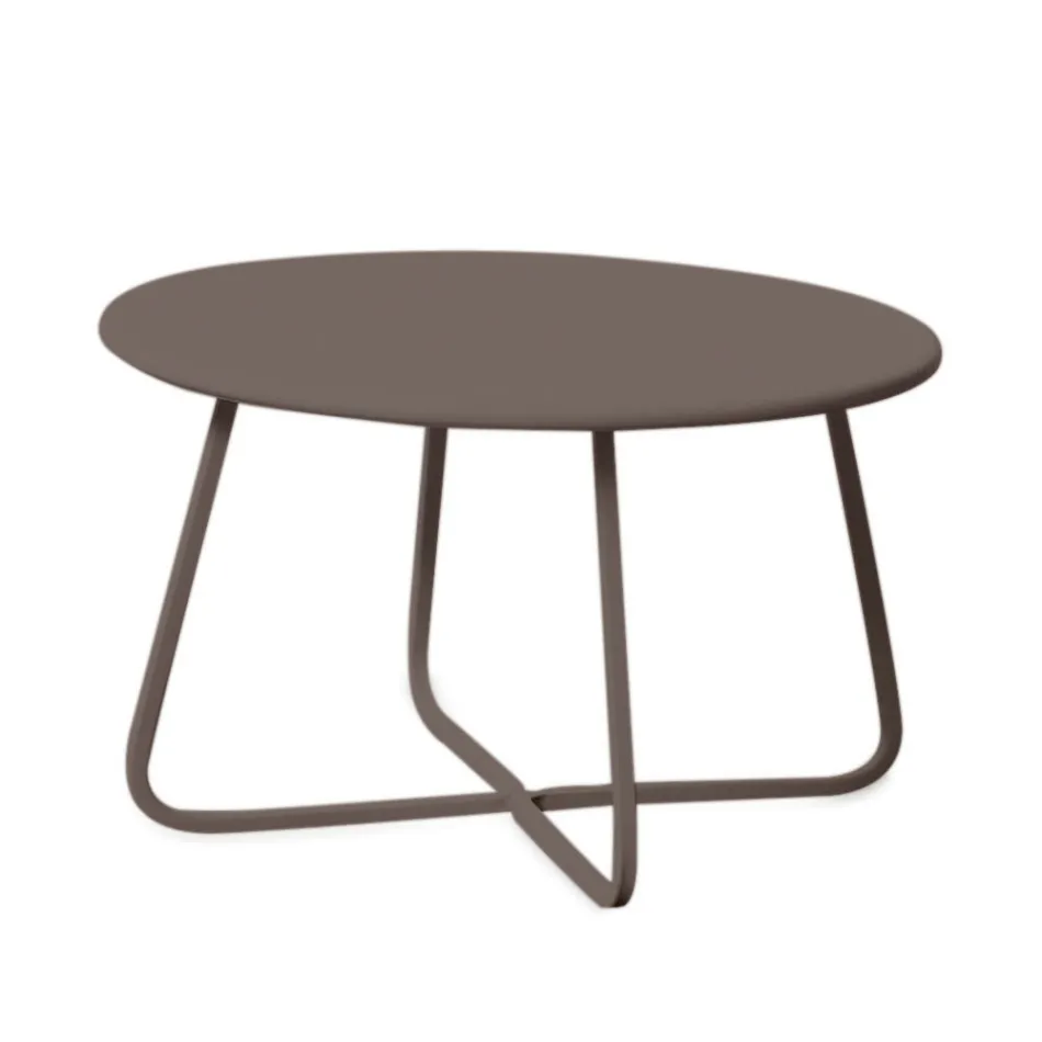 طاولة قهوة للحديقة مصنوعة من الفولاذ المجلفن في إيطاليا - بريين Viadurini