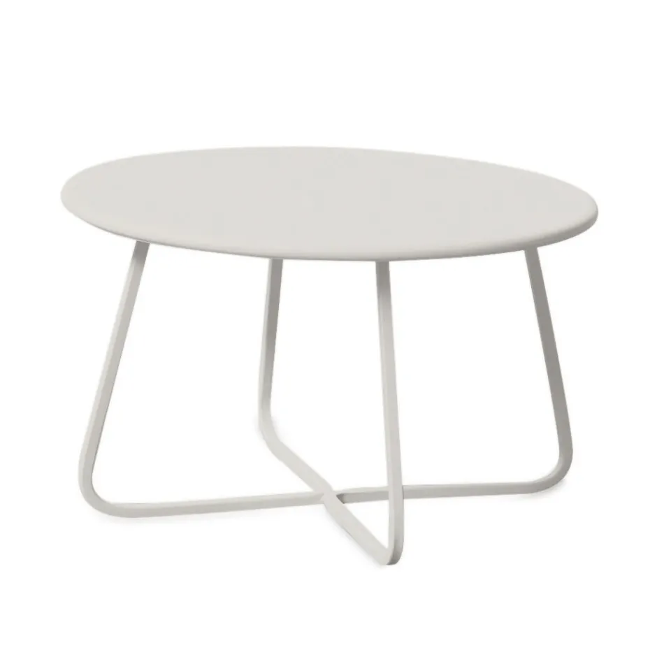 طاولة قهوة للحديقة مصنوعة من الفولاذ المجلفن في إيطاليا - بريين Viadurini