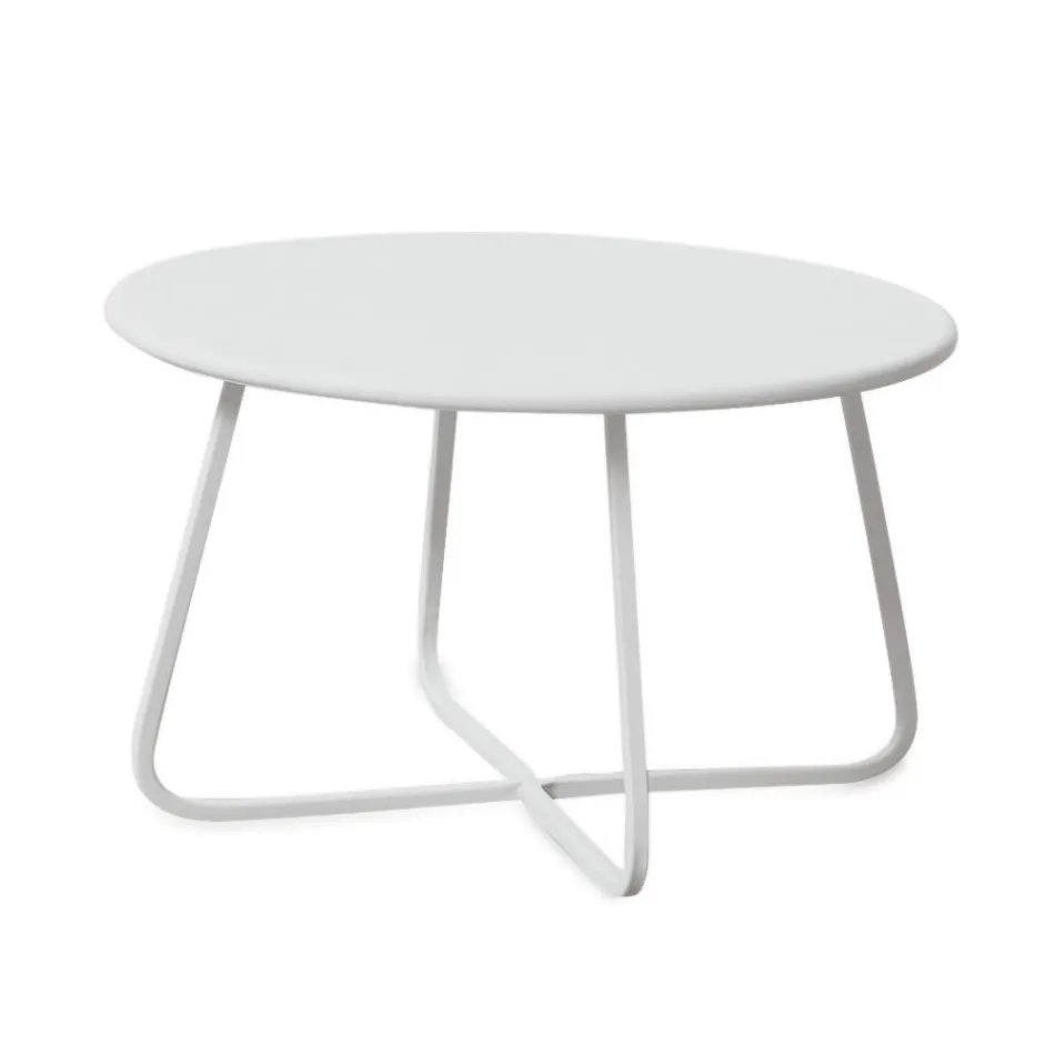 طاولة قهوة للحديقة مصنوعة من الفولاذ المجلفن في إيطاليا - بريين Viadurini